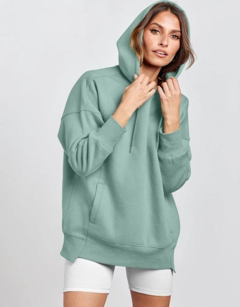 Women's Oversized Hoodies Fleece Casual Drop Shoulder Athletic Sweatshirts Long Sleeve Pullover 2023 Fall Tops