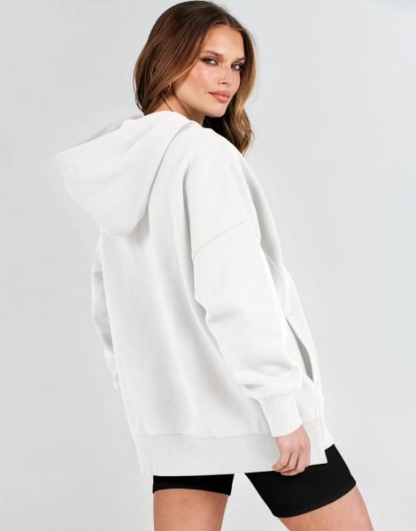 Women's Oversized Hoodies Fleece Casual Drop Shoulder Athletic Sweatshirts Long Sleeve Pullover 2023 Fall Tops