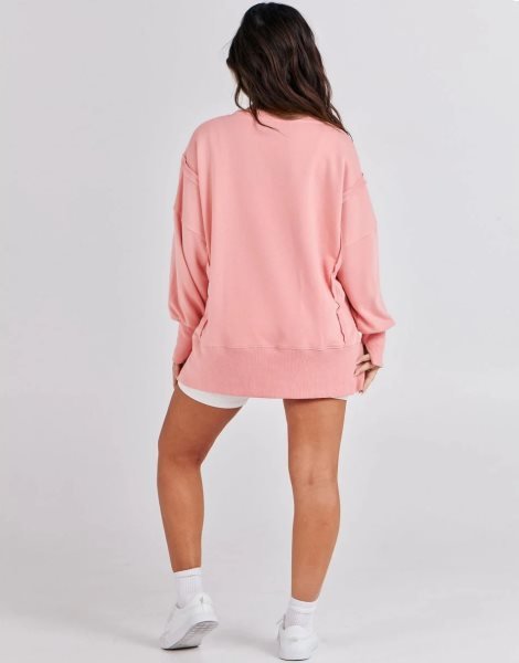 Women's Oversized Sweatshirt Crew Neck Long Sleeve Casual Slit Sloucthy Pullover Top Fall Clothes