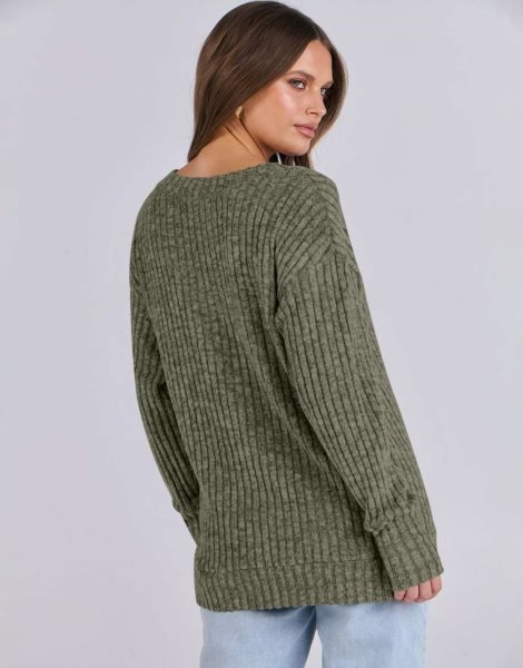 Long Sleeve Shirts for Women V Neck Casual Fall Tops Loose Fit Lightweight Sweaters Tunic Fashion 2024 Clothes