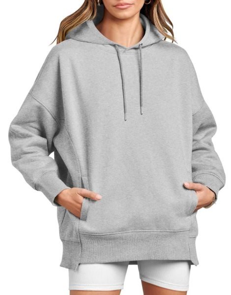 Women's Oversized Hoodies Fleece Casual Drop Shoulder Athletic Sweatshirts Long Sleeve Pullover 2023 Fall Tops