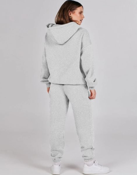 Women 2 Piece Outfits Hoodie Sweatshirt Tracksuit & Oversized Jogger Sweatpants Y2K Sweatsuit Set