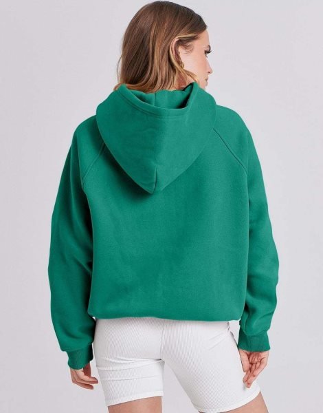 Women Hoodies Fleece Oversized Sweatshirt Drop Shoulder Long Sleeve Athletic Workout Pullover Y2K Clothes