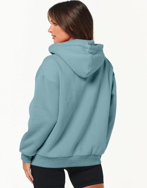 Women's Oversized Zip Up Hoodies Sweatshirts Y2K Clothes Teen Girl Fall Casual Drawstring Jackets with Pockets