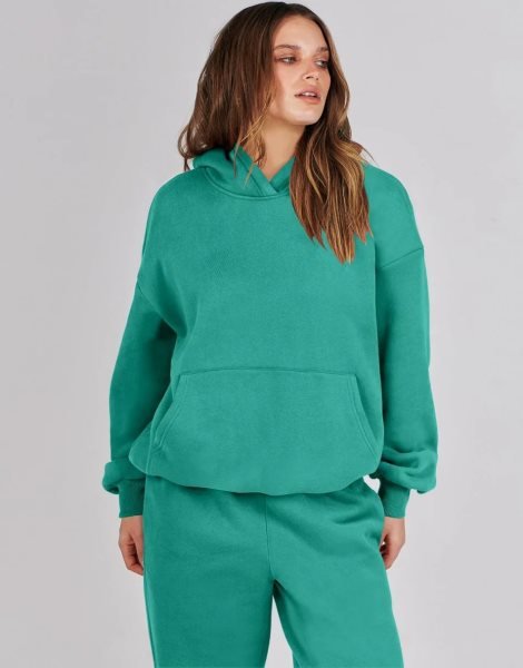 Women 2 Piece Outfits Hoodie Sweatshirt Tracksuit & Oversized Jogger Sweatpants Y2K Sweatsuit Set