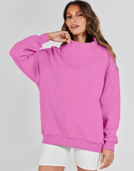 Womens Oversized Sweatshirts Turtleneck Pullover Long Sleeve Hoodies Tops Fall Outfits 2023 Clothes