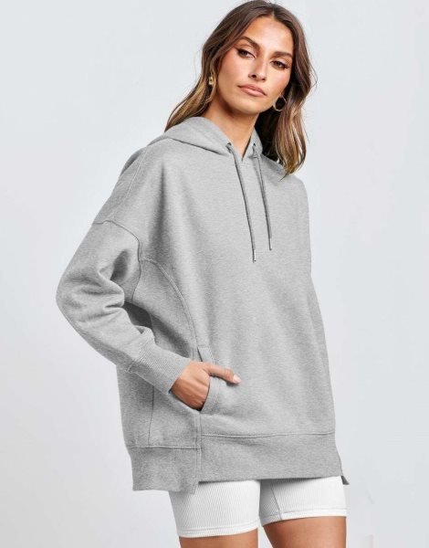 Women's Oversized Hoodies Fleece Casual Drop Shoulder Athletic Sweatshirts Long Sleeve Pullover 2023 Fall Tops