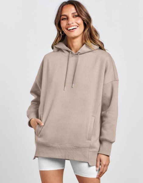 Women's Oversized Hoodies Fleece Casual Drop Shoulder Athletic Sweatshirts Long Sleeve Pullover 2023 Fall Tops