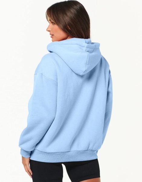 Women's Oversized Zip Up Hoodies Sweatshirts Y2K Clothes Teen Girl Fall Casual Drawstring Jackets with Pockets