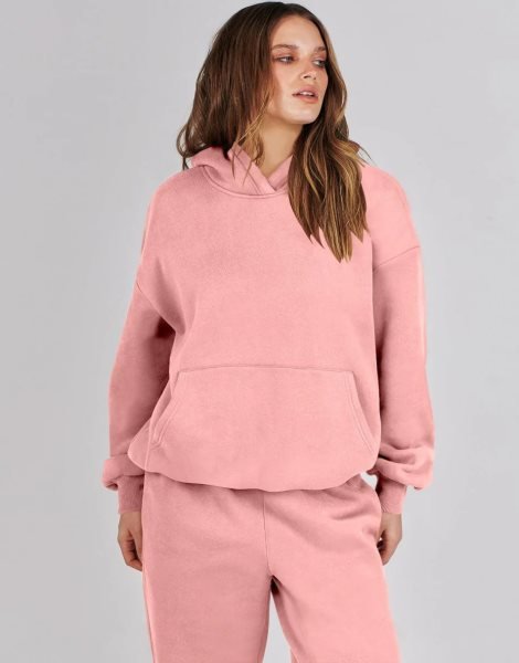 Women 2 Piece Outfits Hoodie Sweatshirt Tracksuit & Oversized Jogger Sweatpants Y2K Sweatsuit Set