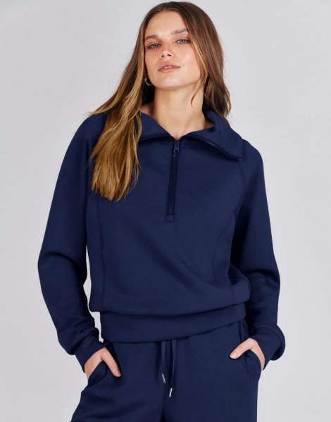 Women 2 Piece Outfits Sweatsuit Set 2023 Fall Oversized Half Zip Sweatshirt Wide Leg Sweatpant Lounge Set Tracksuit