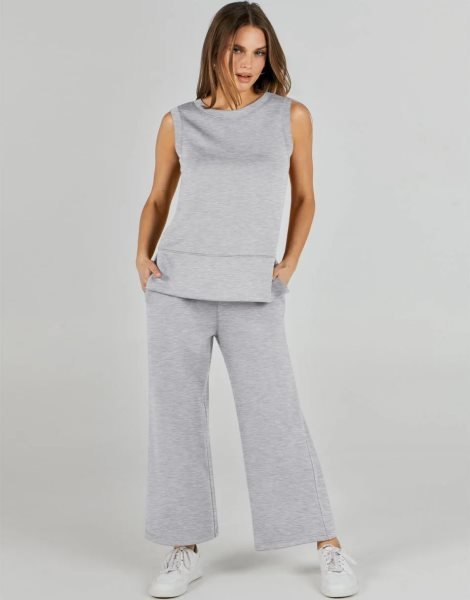 Women's 2 Piece Sets Summer Outfits Sleeveless Wide Leg Tracksuits Casual Sweat Sets Lounge Sweatsuits