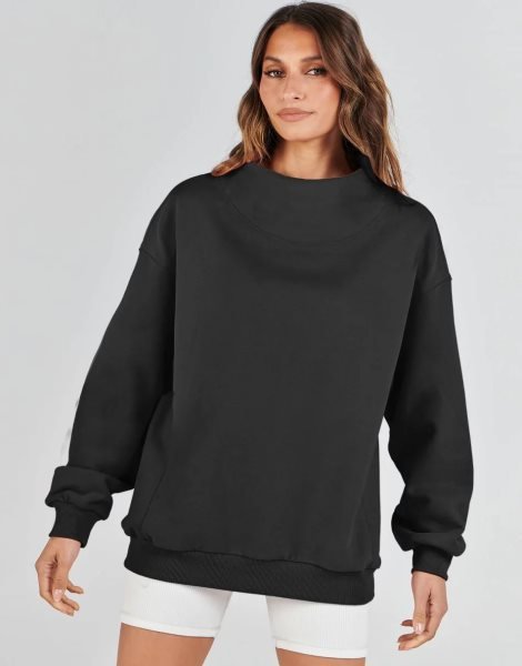 Womens Oversized Sweatshirts Turtleneck Pullover Long Sleeve Hoodies Tops Fall Outfits 2023 Clothes