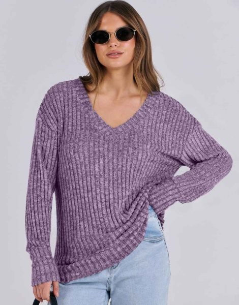 Long Sleeve Shirts for Women V Neck Casual Fall Tops Loose Fit Lightweight Sweaters Tunic Fashion 2024 Clothes
