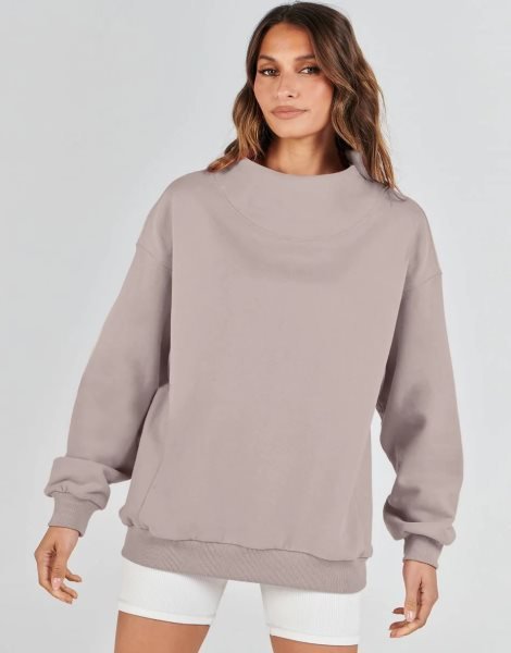 Womens Oversized Sweatshirts Turtleneck Pullover Long Sleeve Hoodies Tops Fall Outfits 2023 Clothes