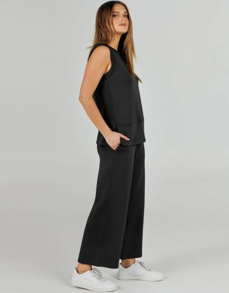 Women's 2 Piece Sets Summer Outfits Sleeveless Wide Leg Tracksuits Casual Sweat Sets Lounge Sweatsuits