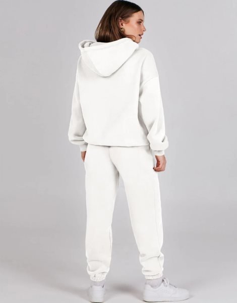 Women 2 Piece Outfits Hoodie Sweatshirt Tracksuit & Oversized Jogger Sweatpants Y2K Sweatsuit Set