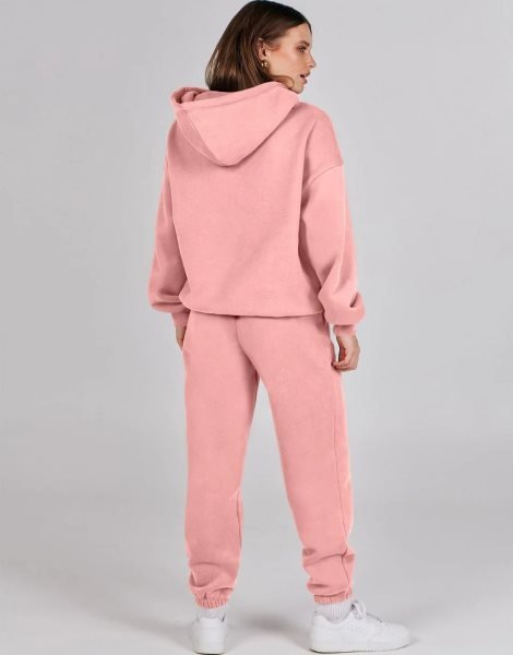 Women 2 Piece Outfits Hoodie Sweatshirt Tracksuit & Oversized Jogger Sweatpants Y2K Sweatsuit Set