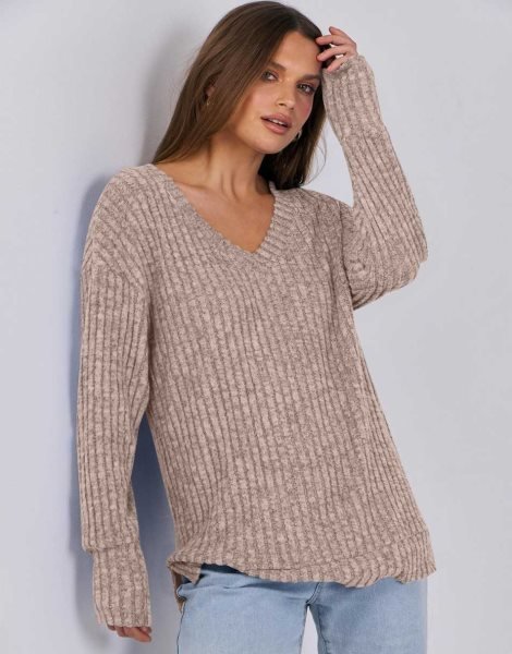 Long Sleeve Shirts for Women V Neck Casual Fall Tops Loose Fit Lightweight Sweaters Tunic Fashion 2024 Clothes