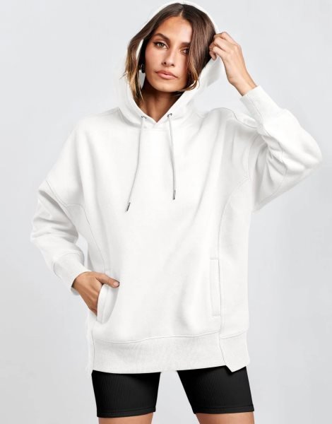 Women's Oversized Hoodies Fleece Casual Drop Shoulder Athletic Sweatshirts Long Sleeve Pullover 2023 Fall Tops
