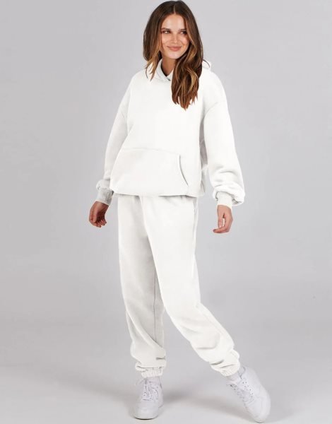 Women 2 Piece Outfits Hoodie Sweatshirt Tracksuit & Oversized Jogger Sweatpants Y2K Sweatsuit Set