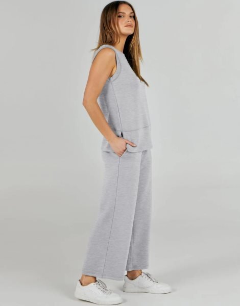 Women's 2 Piece Sets Summer Outfits Sleeveless Wide Leg Tracksuits Casual Sweat Sets Lounge Sweatsuits