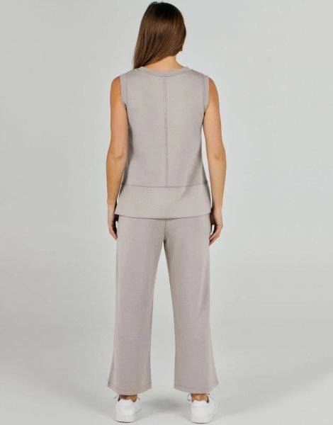 Women's 2 Piece Sets Summer Outfits Sleeveless Wide Leg Tracksuits Casual Sweat Sets Lounge Sweatsuits