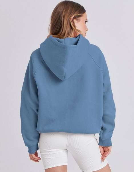 Women Hoodies Fleece Oversized Sweatshirt Drop Shoulder Long Sleeve Athletic Workout Pullover Y2K Clothes