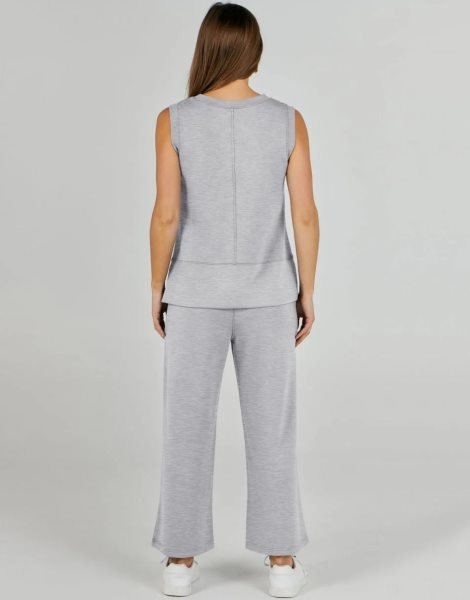 Women's 2 Piece Sets Summer Outfits Sleeveless Wide Leg Tracksuits Casual Sweat Sets Lounge Sweatsuits