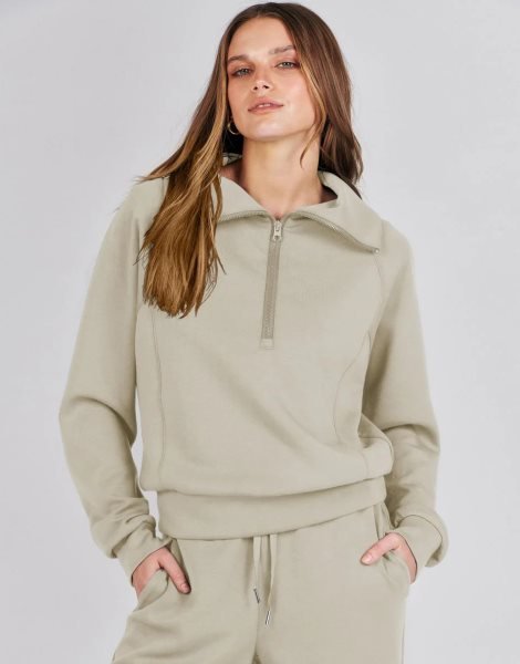 Women 2 Piece Outfits Sweatsuit Set 2023 Fall Oversized Half Zip Sweatshirt Wide Leg Sweatpant Lounge Set Tracksuit