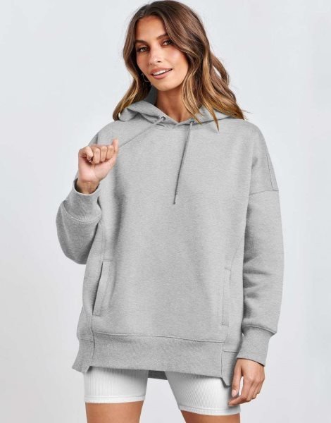 Women's Oversized Hoodies Fleece Casual Drop Shoulder Athletic Sweatshirts Long Sleeve Pullover 2023 Fall Tops