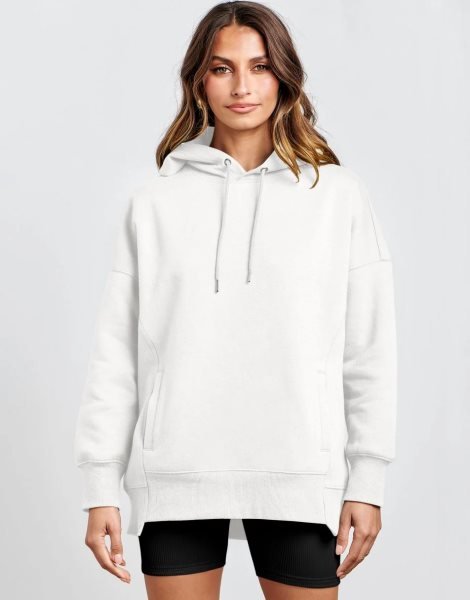 Women's Oversized Hoodies Fleece Casual Drop Shoulder Athletic Sweatshirts Long Sleeve Pullover 2023 Fall Tops