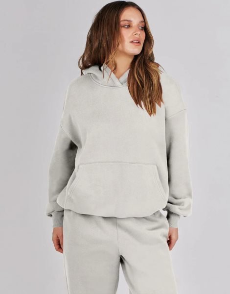 Women 2 Piece Outfits Hoodie Sweatshirt Tracksuit & Oversized Jogger Sweatpants Y2K Sweatsuit Set