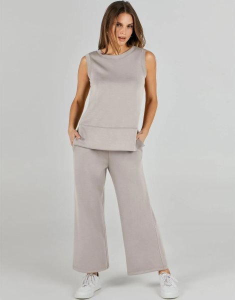 Women's 2 Piece Sets Summer Outfits Sleeveless Wide Leg Tracksuits Casual Sweat Sets Lounge Sweatsuits