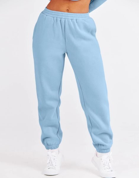 Women's Two Piece Outfits Long Sleeve Crewneck Sweatsuit with Jogger Pants Lounge Sets with Pockets