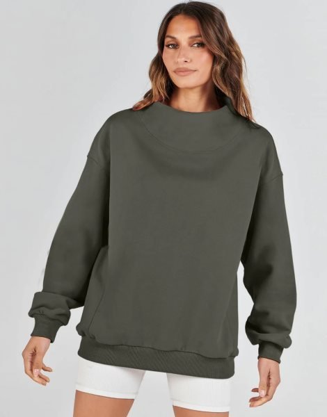Womens Oversized Sweatshirts Turtleneck Pullover Long Sleeve Hoodies Tops Fall Outfits 2023 Clothes
