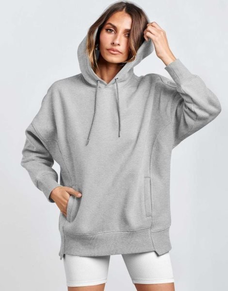 Women's Oversized Hoodies Fleece Casual Drop Shoulder Athletic Sweatshirts Long Sleeve Pullover 2023 Fall Tops