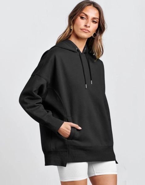 Women's Oversized Hoodies Fleece Casual Drop Shoulder Athletic Sweatshirts Long Sleeve Pullover 2023 Fall Tops