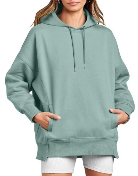 Women's Oversized Hoodies Fleece Casual Drop Shoulder Athletic Sweatshirts Long Sleeve Pullover 2023 Fall Tops