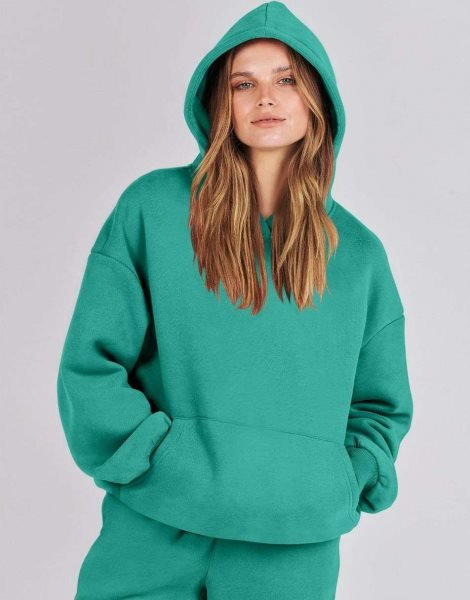 Women 2 Piece Outfits Hoodie Sweatshirt Tracksuit & Oversized Jogger Sweatpants Y2K Sweatsuit Set