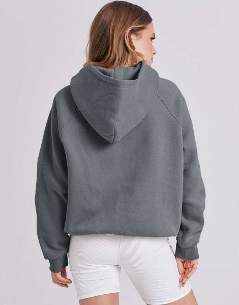 Women Hoodies Fleece Oversized Sweatshirt Drop Shoulder Long Sleeve Athletic Workout Pullover Y2K Clothes