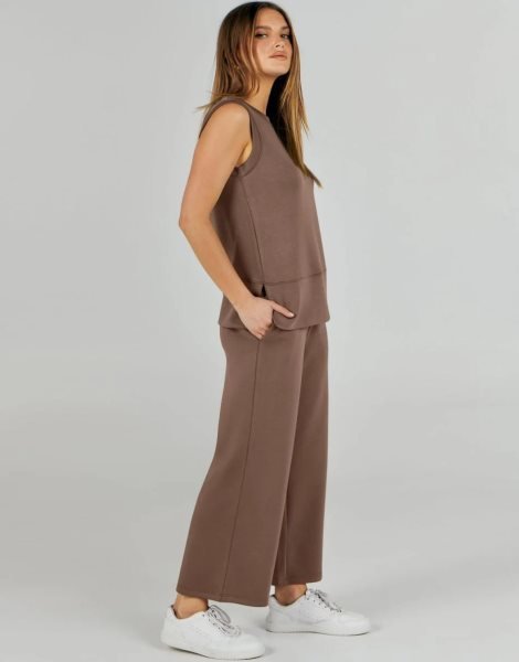 Women's 2 Piece Sets Summer Outfits Sleeveless Wide Leg Tracksuits Casual Sweat Sets Lounge Sweatsuits