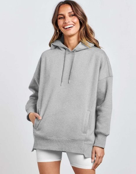 Women's Oversized Hoodies Fleece Casual Drop Shoulder Athletic Sweatshirts Long Sleeve Pullover 2023 Fall Tops