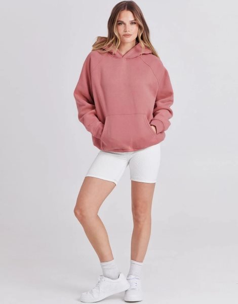 Women Hoodies Fleece Oversized Sweatshirt Drop Shoulder Long Sleeve Athletic Workout Pullover Y2K Clothes