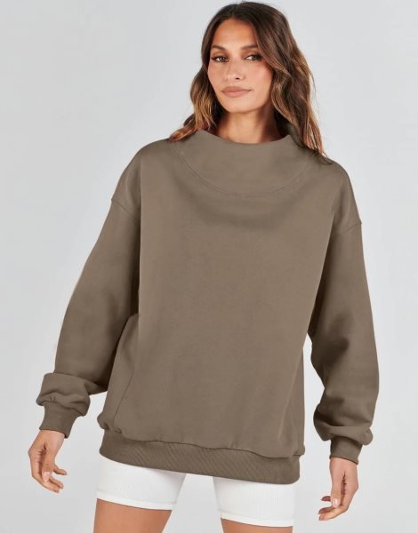 Womens Oversized Sweatshirts Turtleneck Pullover Long Sleeve Hoodies Tops Fall Outfits 2023 Clothes