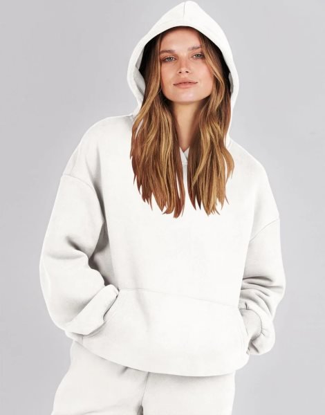 Women 2 Piece Outfits Hoodie Sweatshirt Tracksuit & Oversized Jogger Sweatpants Y2K Sweatsuit Set