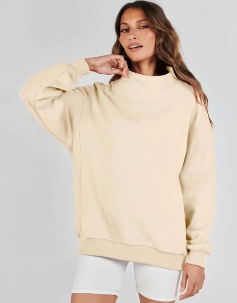 Womens Oversized Sweatshirts Turtleneck Pullover Long Sleeve Hoodies Tops Fall Outfits 2023 Clothes