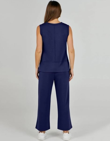 Women's 2 Piece Sets Summer Outfits Sleeveless Wide Leg Tracksuits Casual Sweat Sets Lounge Sweatsuits