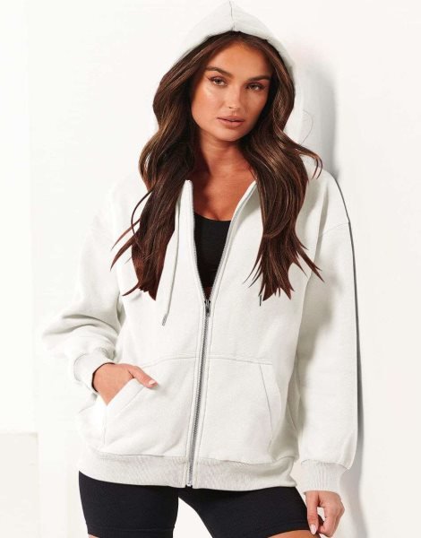 Women's Oversized Zip Up Hoodies Sweatshirts Y2K Clothes Teen Girl Fall Casual Drawstring Jackets with Pockets