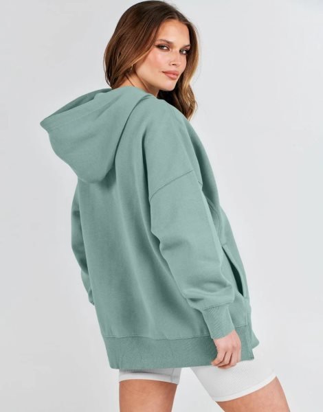 Women's Oversized Hoodies Fleece Casual Drop Shoulder Athletic Sweatshirts Long Sleeve Pullover 2023 Fall Tops